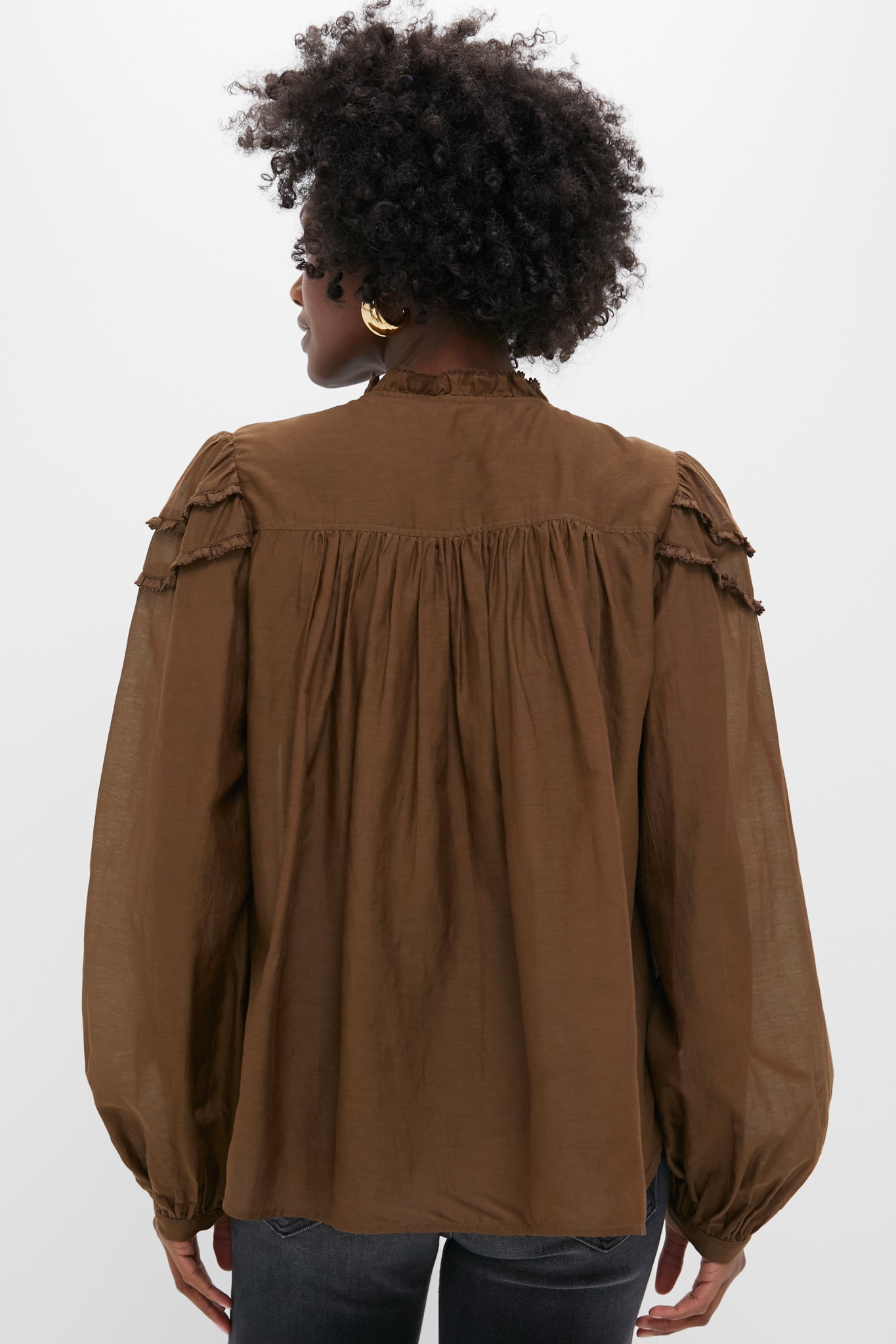 Dark Khaki Christa Blouse