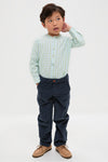 Dark Blue Benito Corduroy Boy Trousers