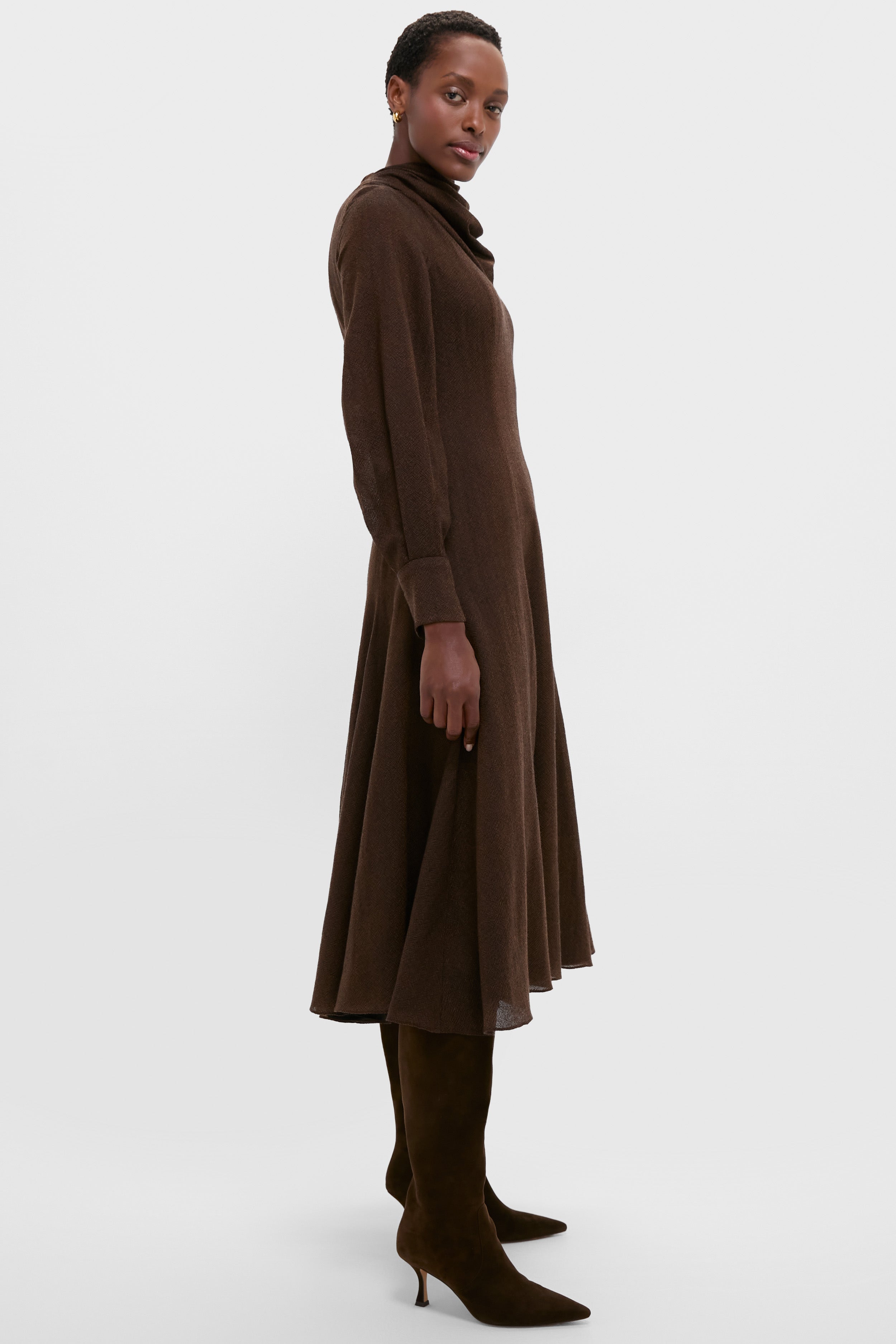 Cinnamon Avara Twill Wool Maxi Dress | Emilia Wickstead | Tuckernuck