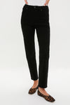 Plush Black Caia High Rise Straight