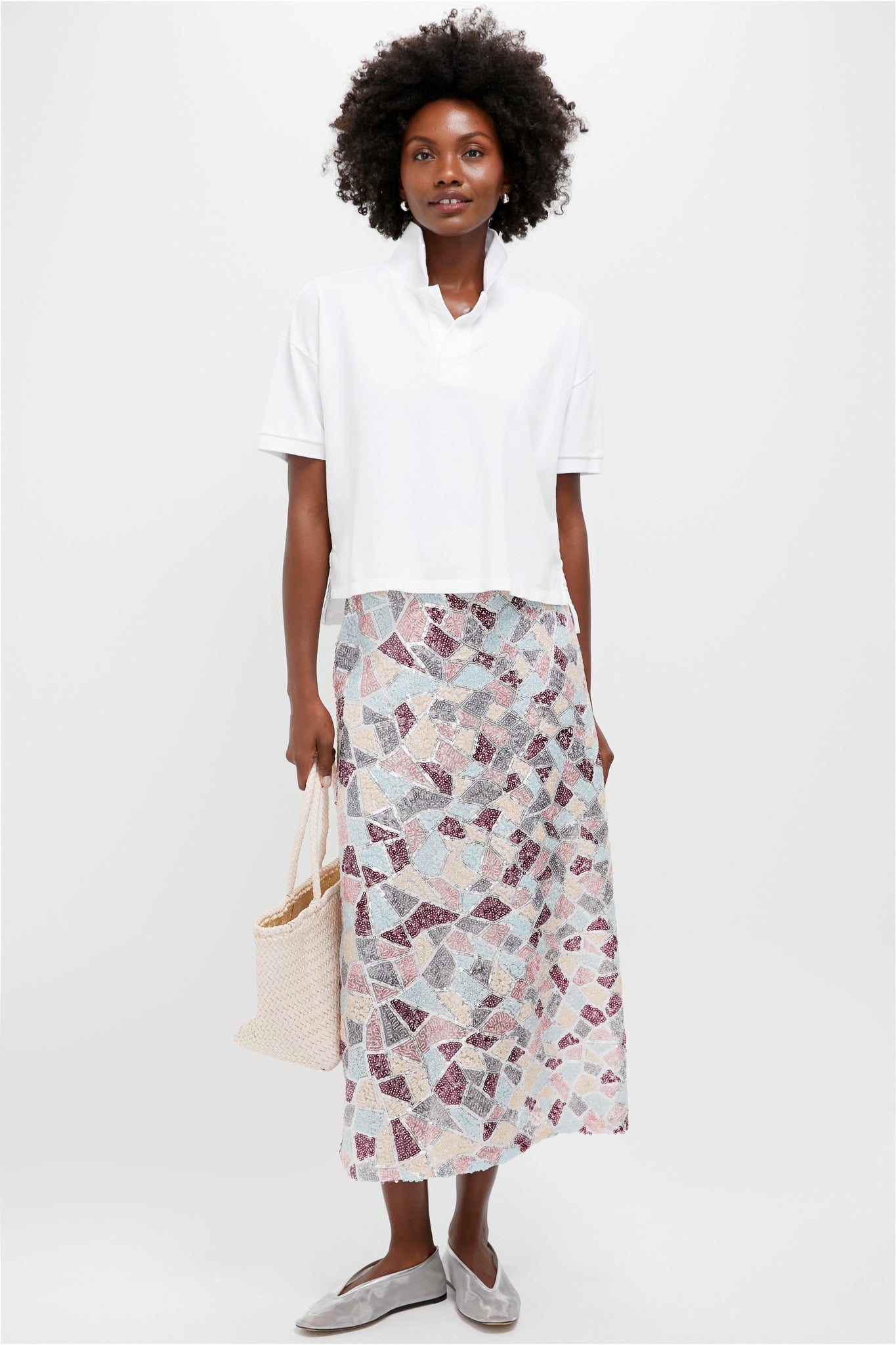 Sequin Flare Arden Maxi Skirt