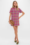 Pink Multi Tweed Eadie Mini Dress