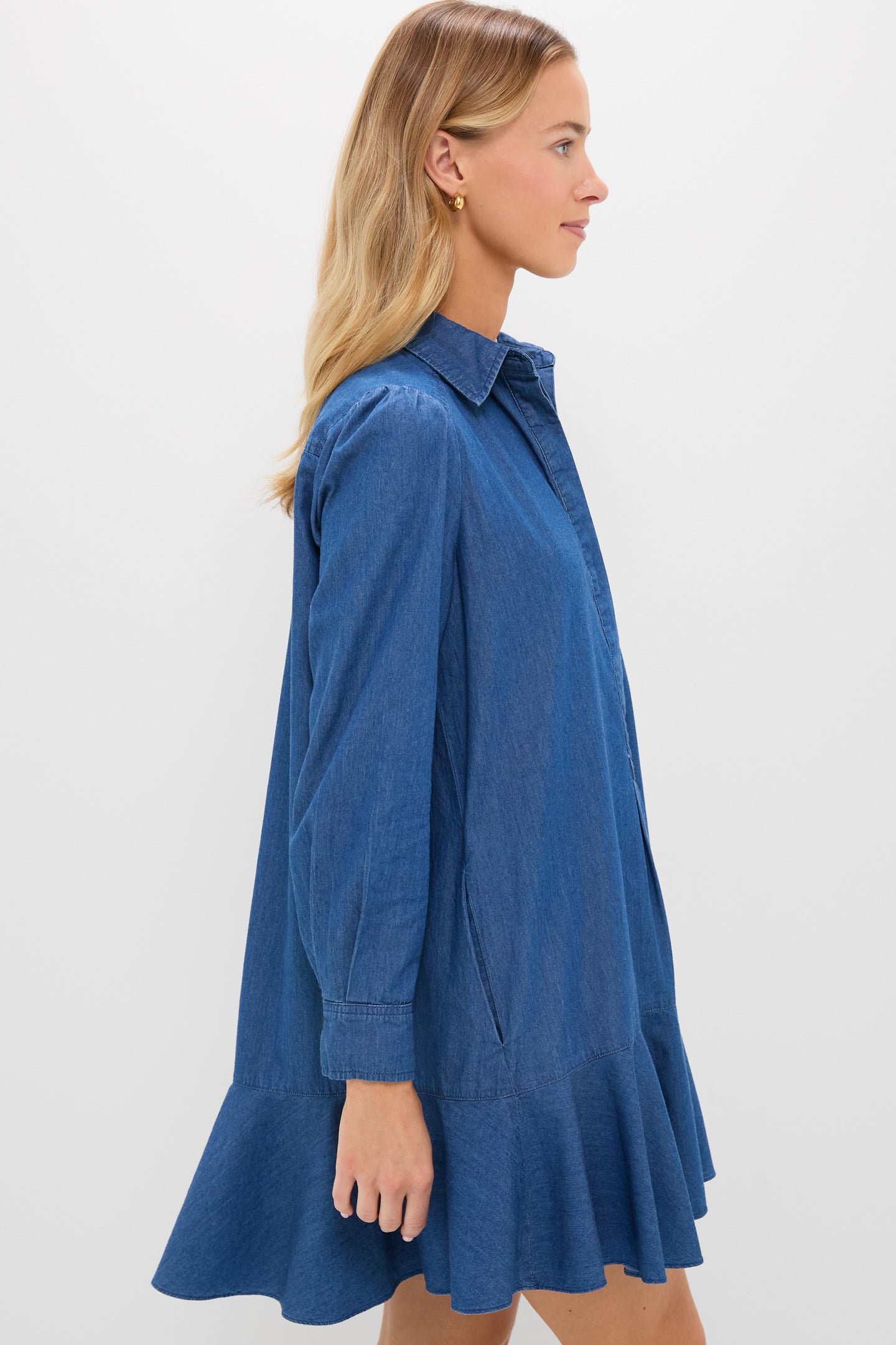Lightweight Denim Callahan Shirt Dress