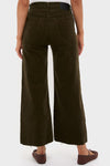 Dark Green Corduroy Lyra Wide Leg Crop