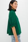 Hunter Green Selena Blouse