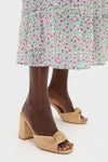 Natural Raffia Blake Heels