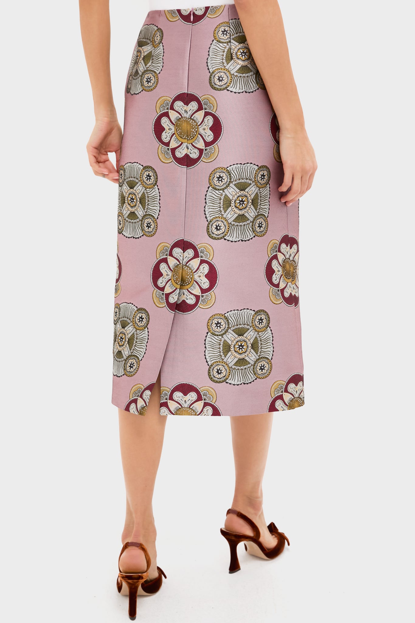 Nucleus Pink Pencil Skirt