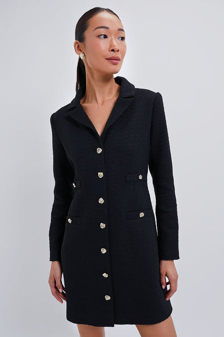 Magenta Tweed Stacie Dress