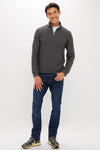 Mountain Coal Textured Knit Quarter Zip