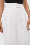 Ivory Linen Blend Lou Trouser