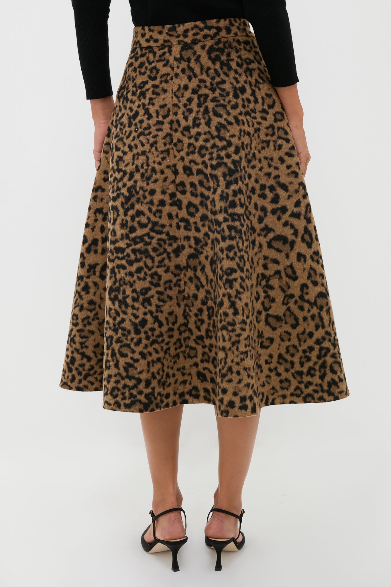 新品‼︎ Spick and Span オブラダLEOPARDPRNTSKIRT Leopard Brushed Wool Andrea Circle Skirt | Tuckernuck