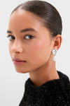 Silver Coin Reflection Earrings