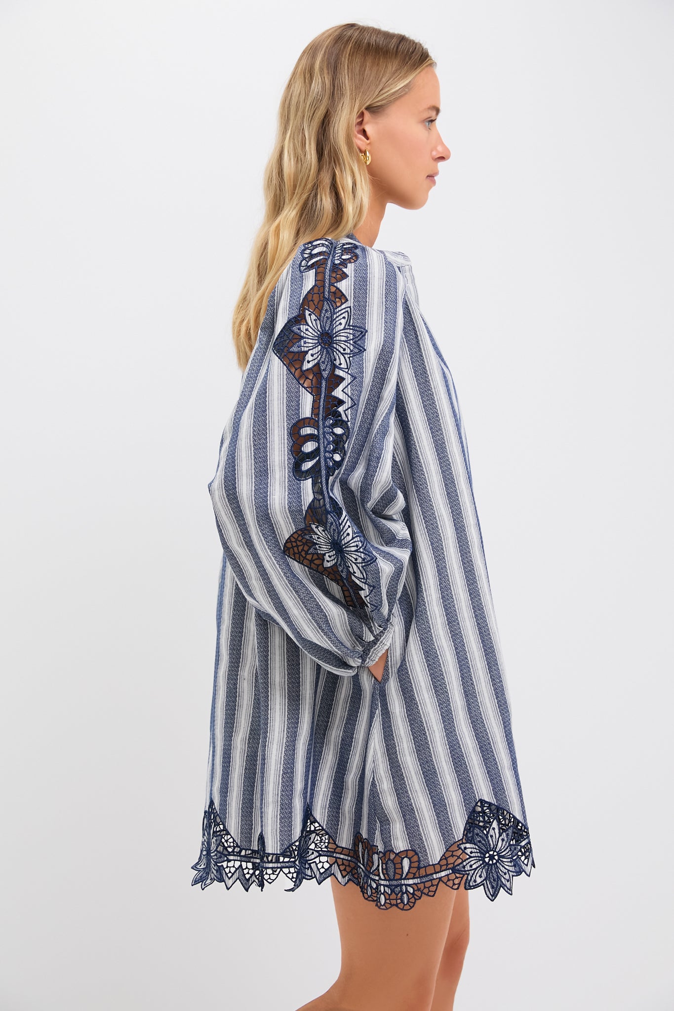 The Navy Stripe Samara Dress | The Shirt by Rochelle Behrens