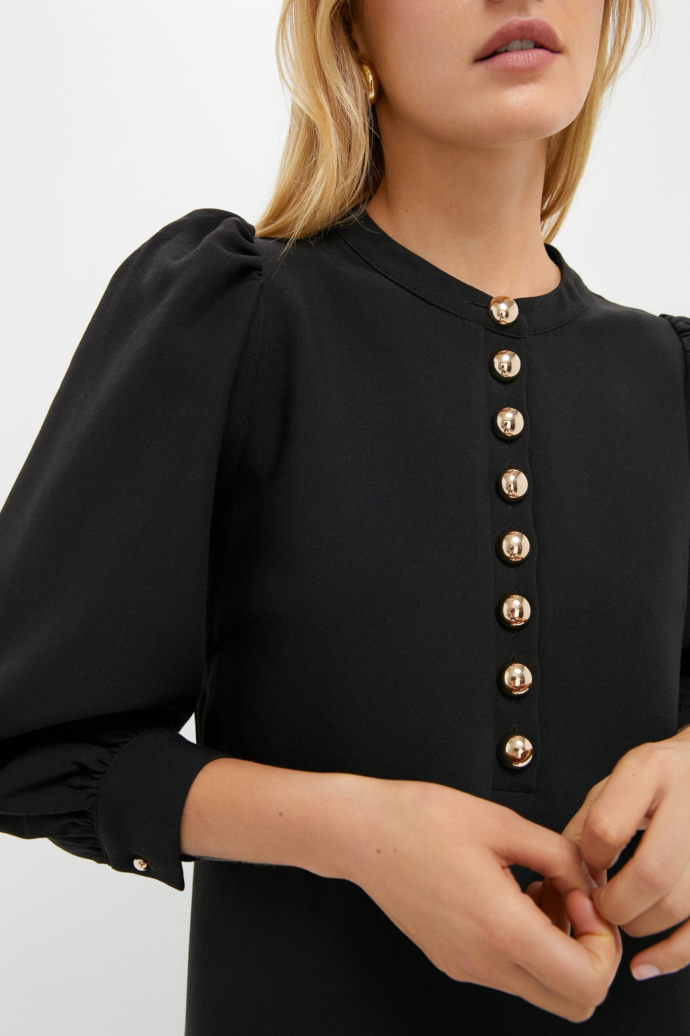 Black Crepe Samantha Dress