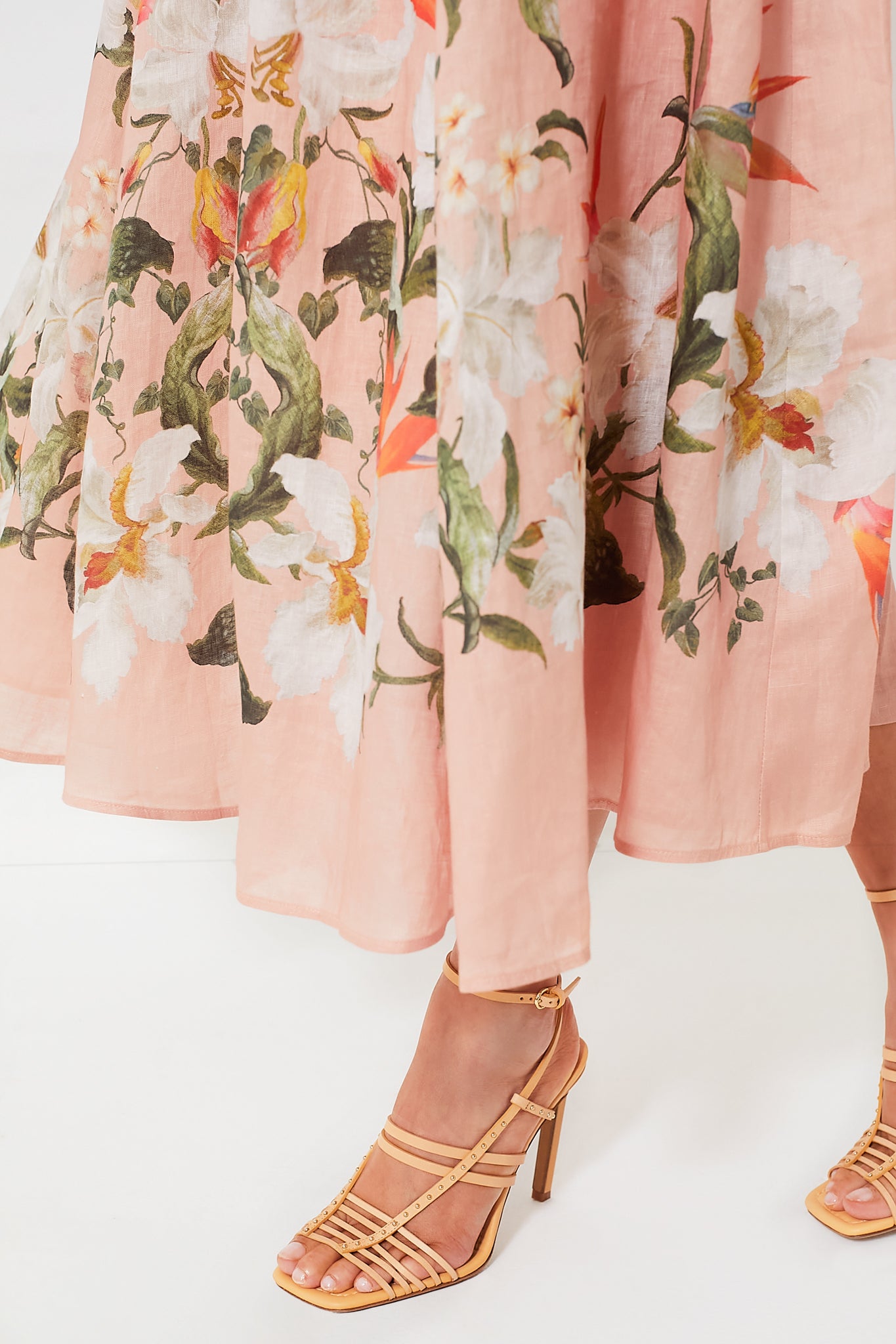 zimmermann lexi belted floral linen maxi dress Zimmermann - Lexi Column Dress