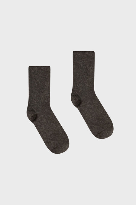 Black Silver Stardust Socks