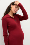 Cranberry Averie Polo Rib Sweater Dress