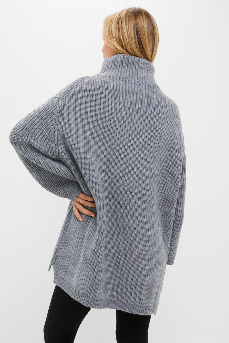 Heather Gray Chunky Knit Luke Sweater