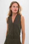 Olive Connie Knit Vest