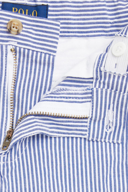 Blue Seersucker Preppy Short