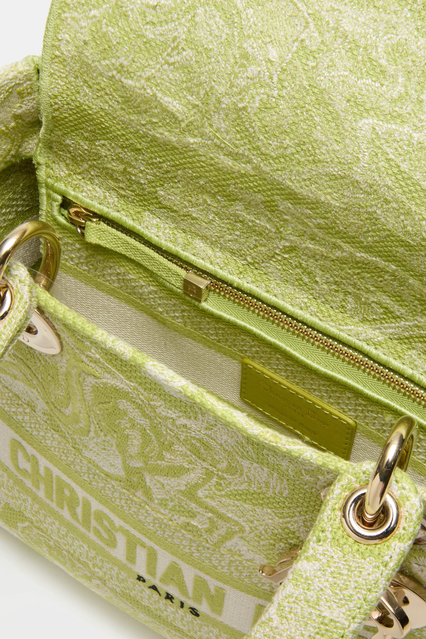 DIOR Embroidered Canvas Toile De Jouy Lady D-Lite Bag