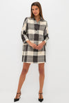 Champagne Problems Plaid Willow Dress