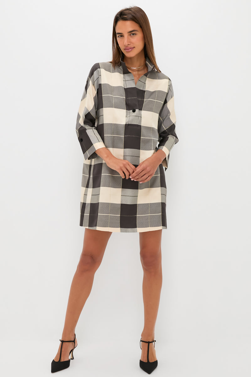 Champagne Problems Plaid Willow Dress