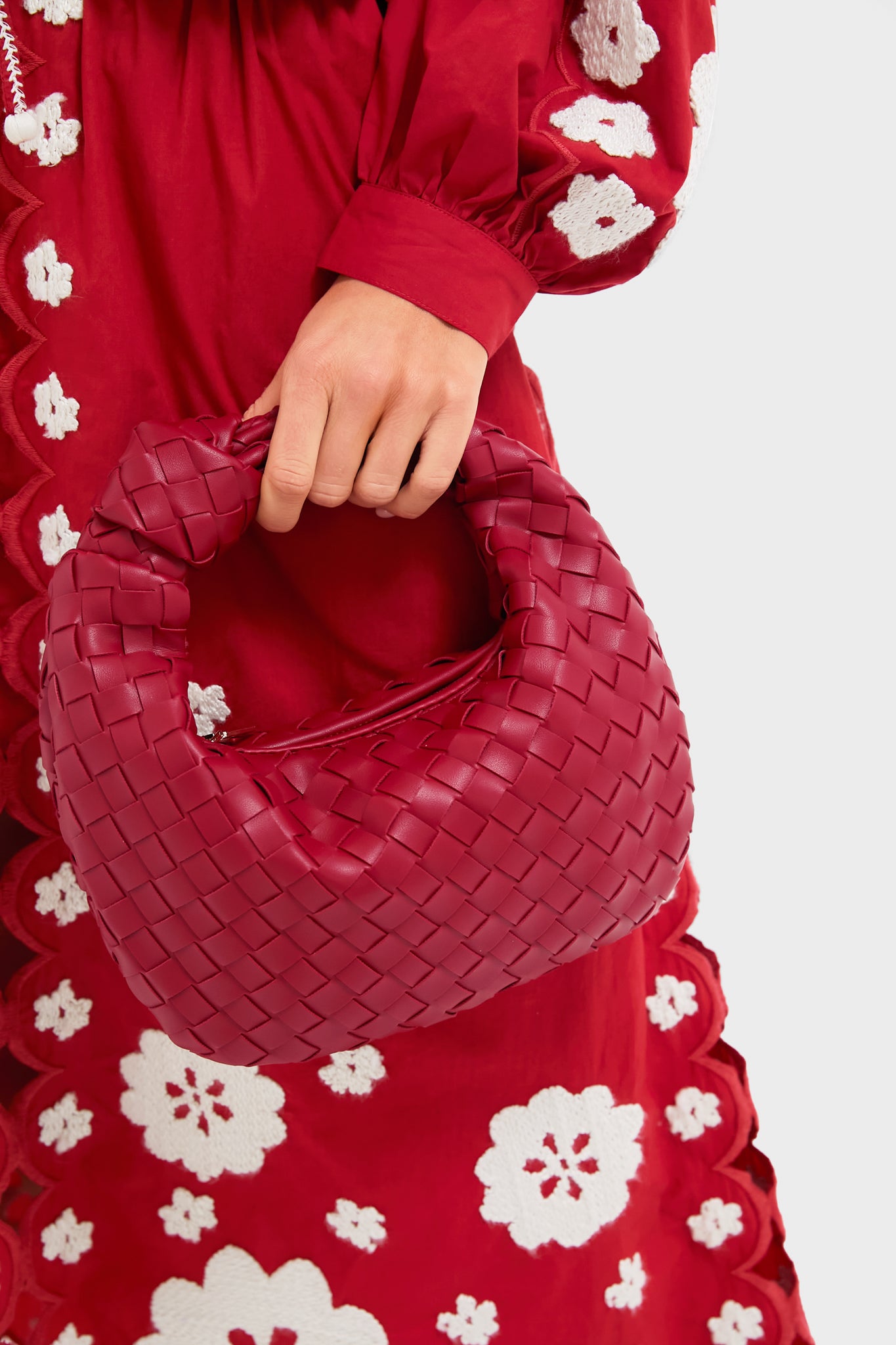 Red Woven Tracy Bag