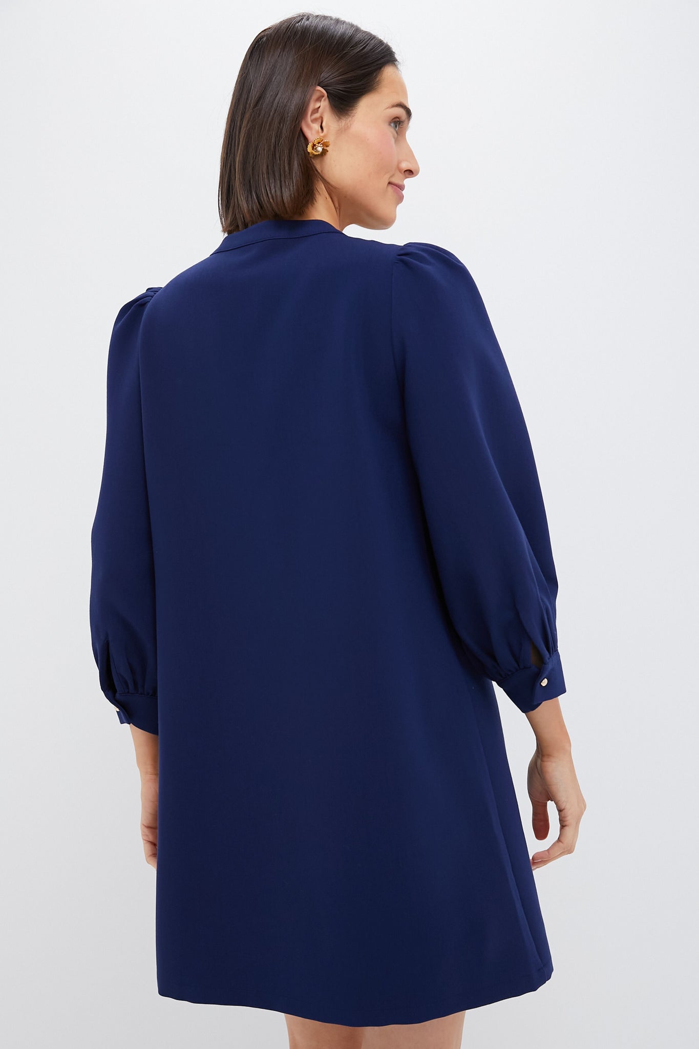 Navy Crepe Samantha Dress