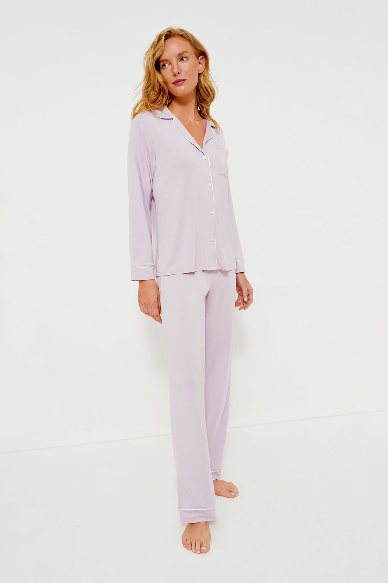 Lavender Gisele Long PJ Set Eberjey