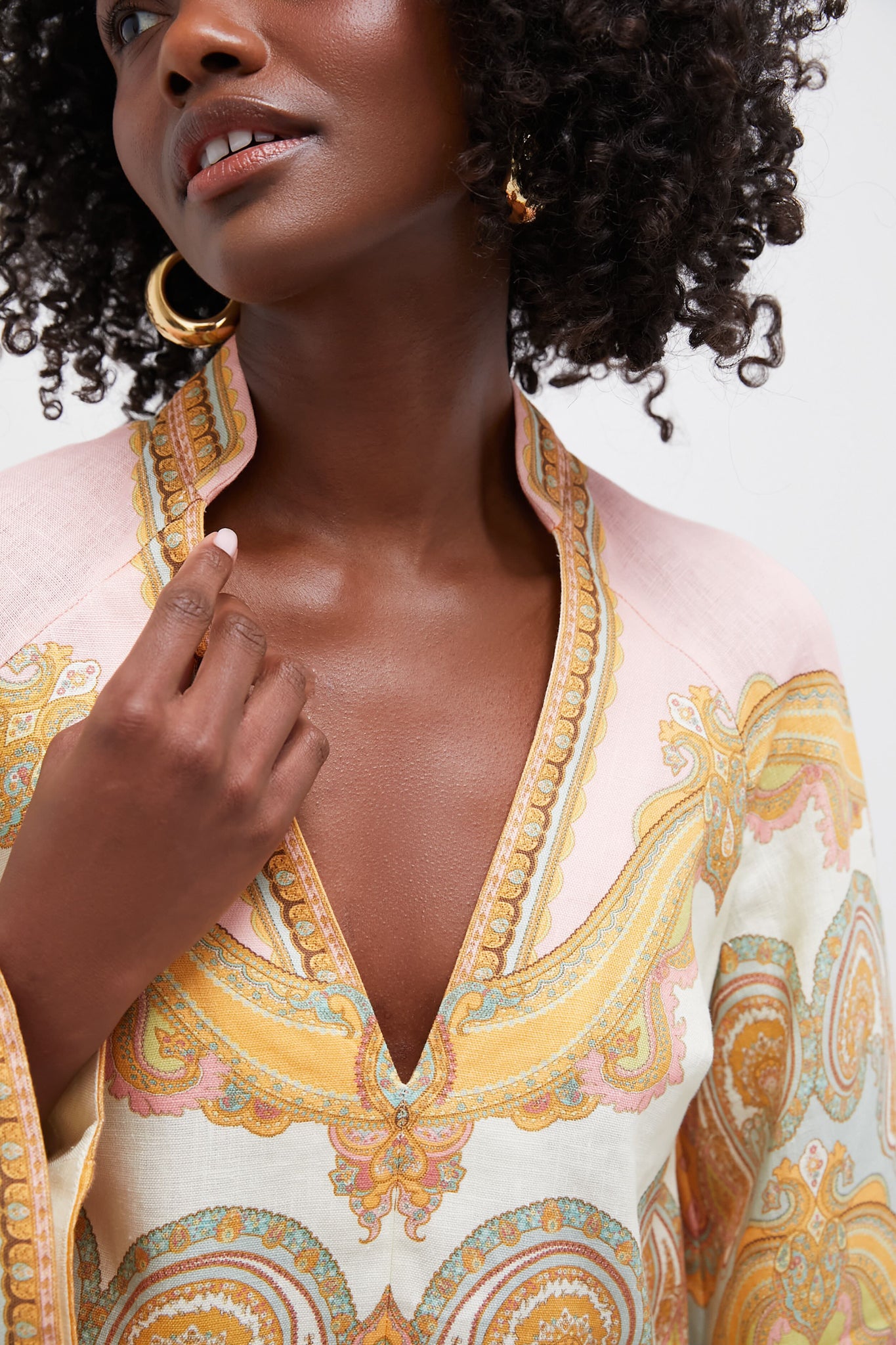 Gold Paisley Maxine Tunic Mini Dress | Zimmermann Gold Paisley Maxine Tunic Mini Dress | Zimmermann