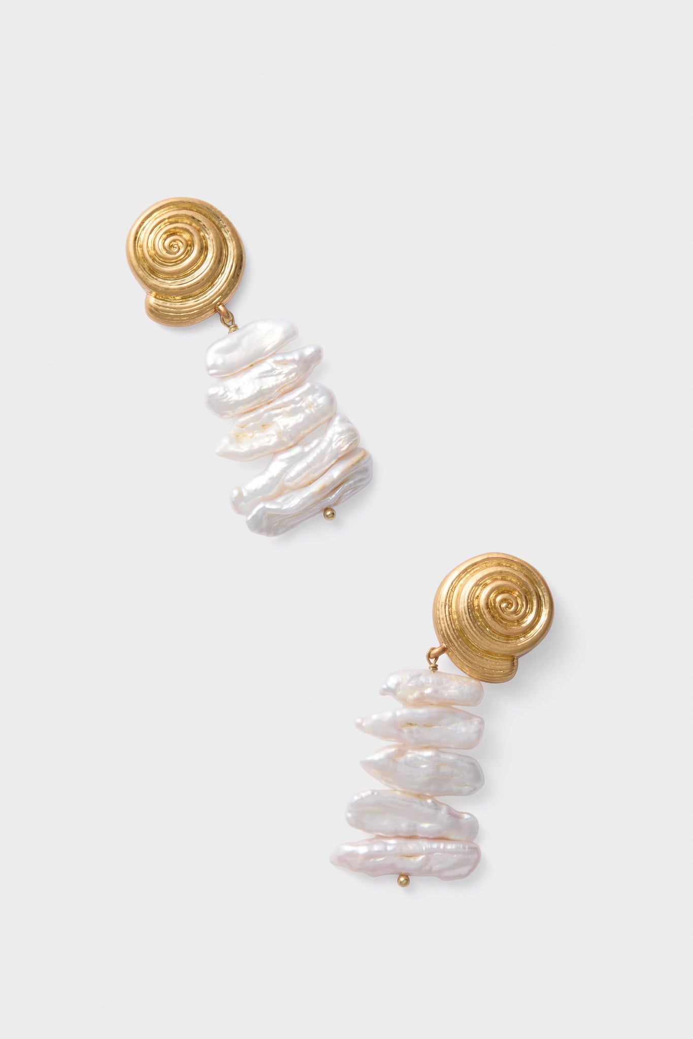 Gold and Pearl Alicia Earrings