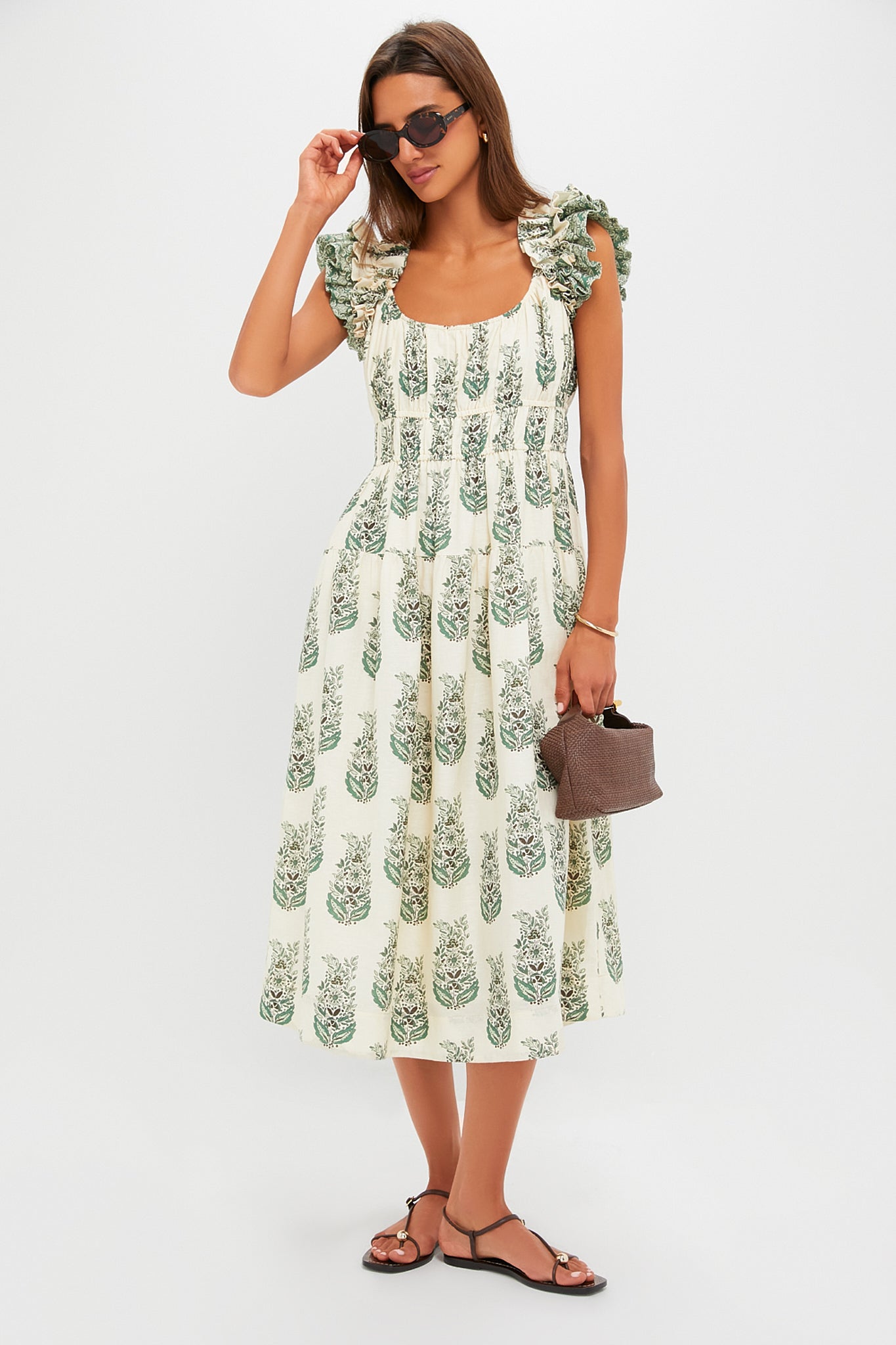knee length dresses for ladies Cotton Linen Shirt Dress main image 0