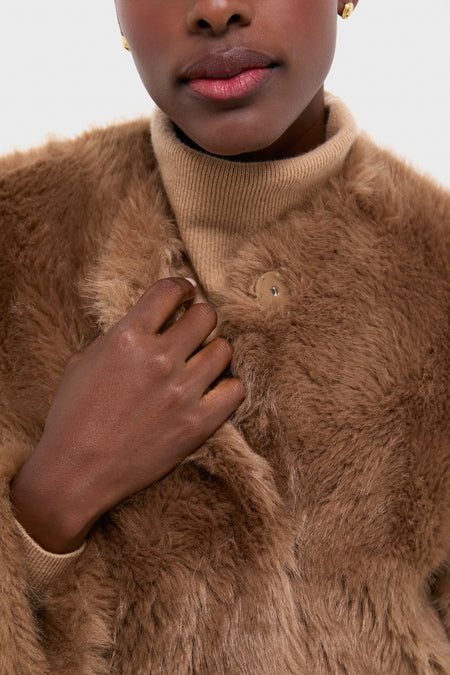 Nougat Faux Fur Hilma Coat