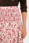 Pomegranate Bloom Smocked Benson Skirt