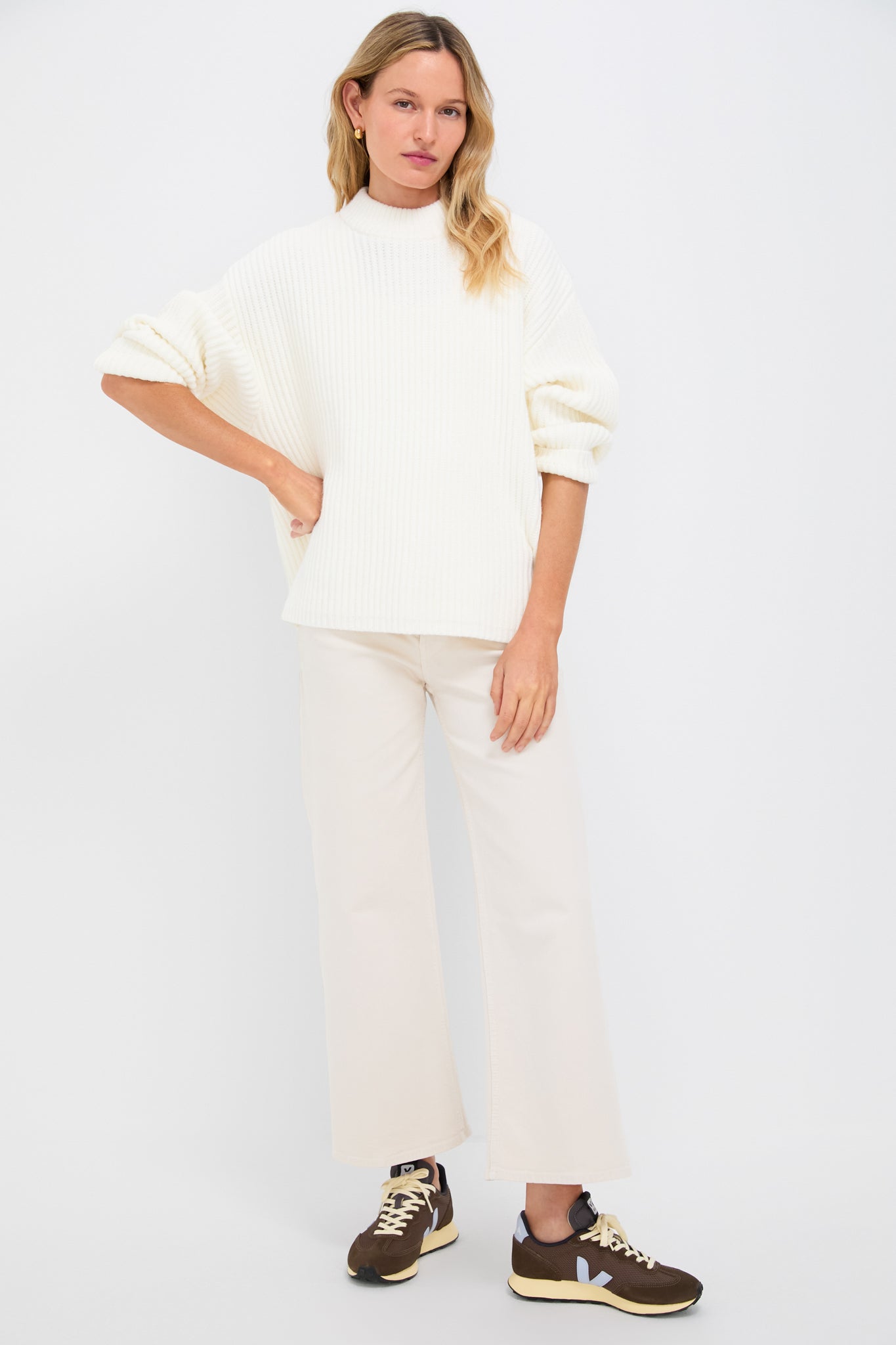 Winter White Crewneck Jack Sweater