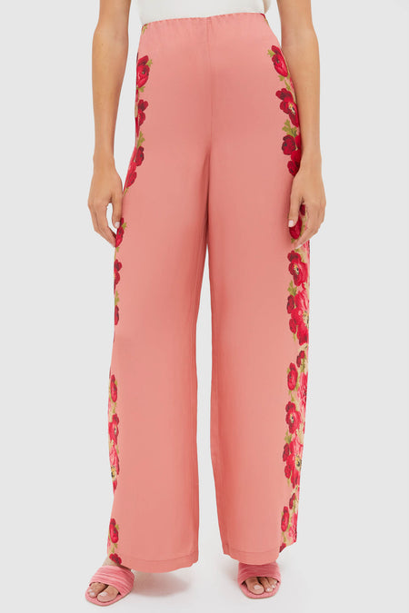 Coral Poppy Pierre Pants