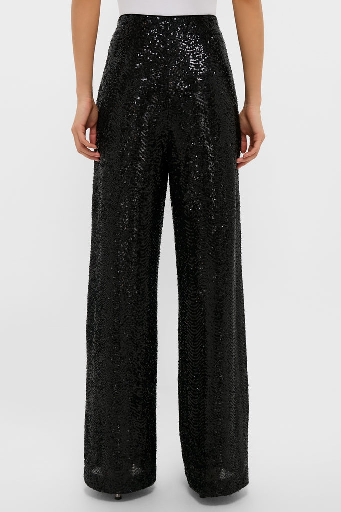 Black Sequin Tatum Pants