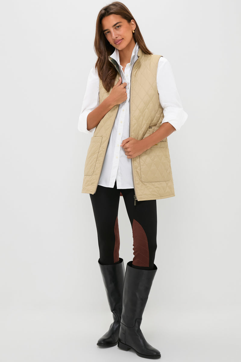 Light Fawn Barbour x Tuckernuck Reversible Paisley Vest