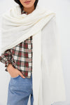 Ivory Cashmere Blanket Scarf
