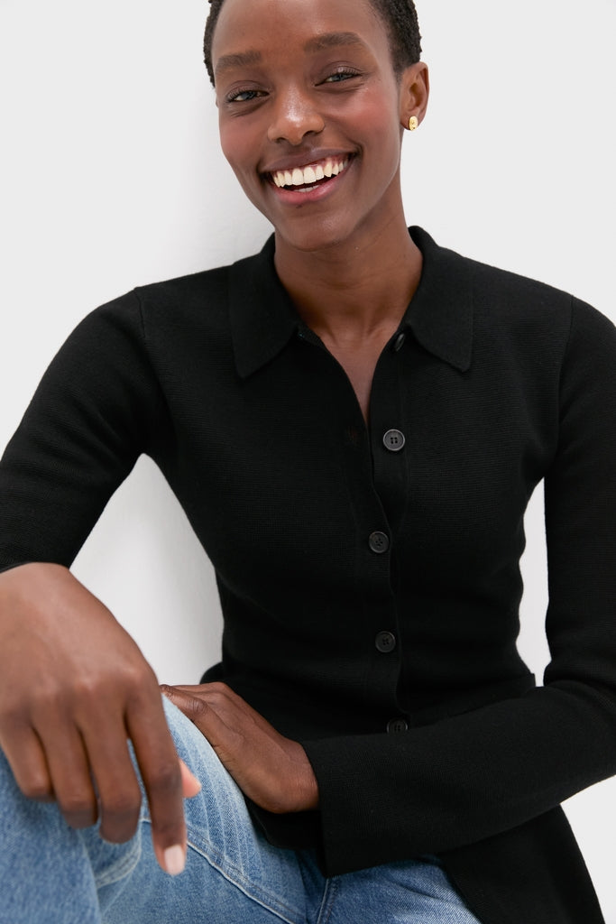 Black Betti Knit Cardi