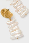 Gold and Pearl Alicia Earrings
