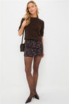 Noir Multi Tolmia Mini Skirt