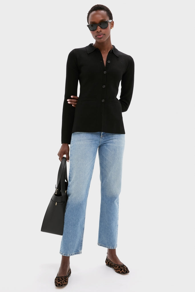 Black Betti Knit Cardi