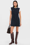 Navy and Off White Tamara Dress
