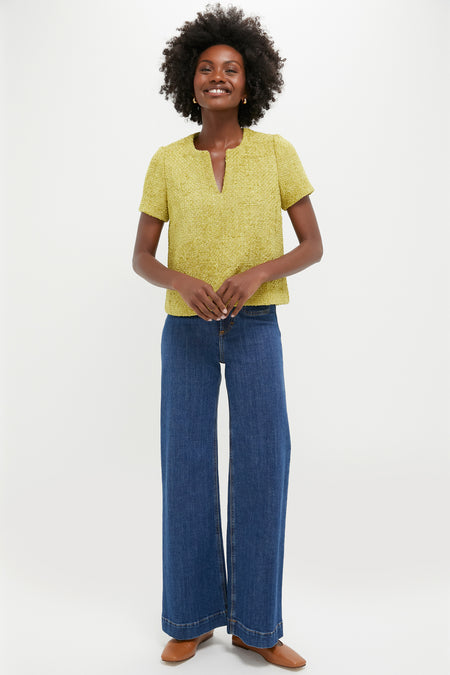 Citron Tweed Maebe Blouse