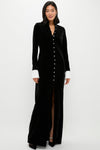 Black Velvet Loretta Dress