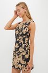 Black & Tan Floral Lennon Mini Dress