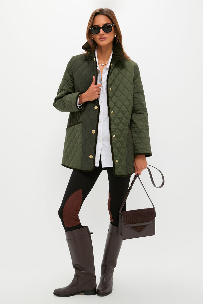 Olive Meryl Quilted Jacket