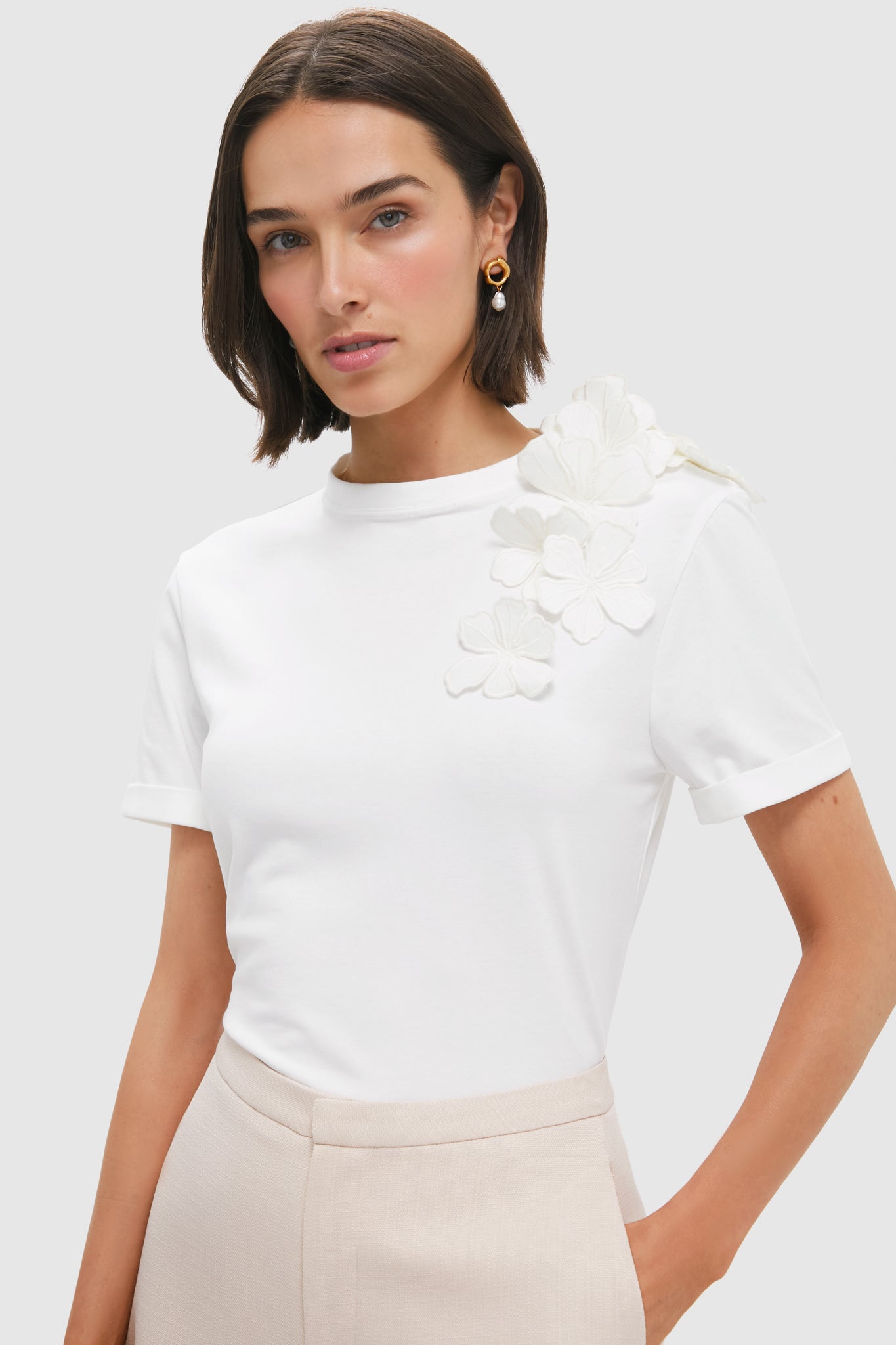 Off White Muchas Cantos Embellished T-Shirt